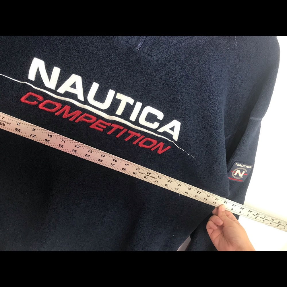 SALE Nautica Competition Fleece Spell Out Pullover - Picture 6 of 7